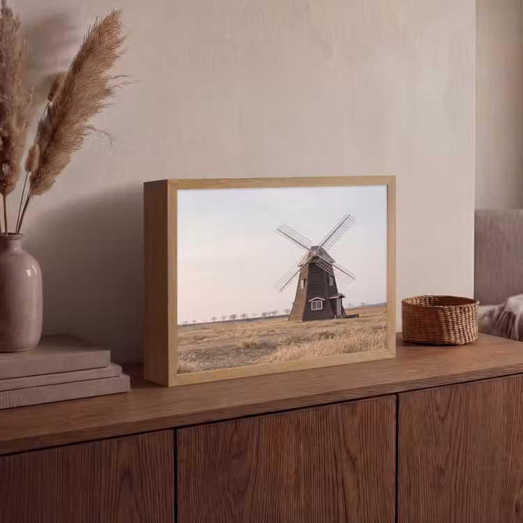 Lightbox - Wandlamp - Windmolens - Landschap - Veld — 4