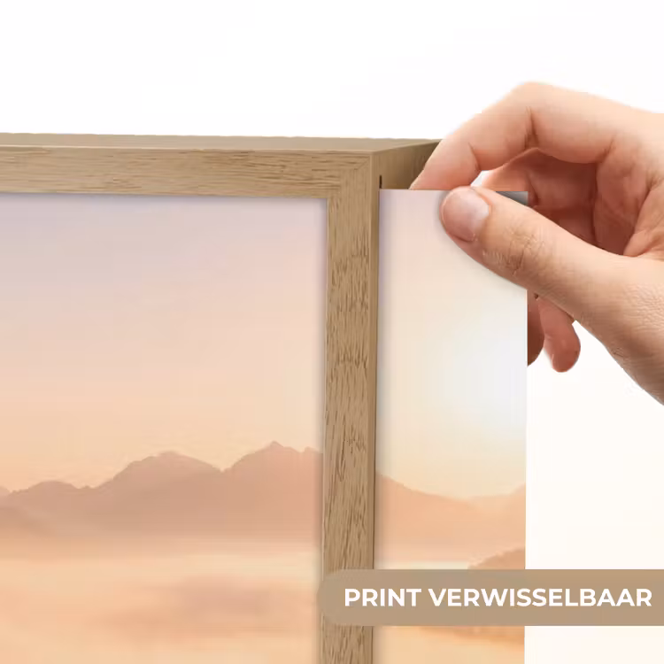 Lightbox - Wandlamp - Zonlicht - Mist - Bergen - Bomen — 5