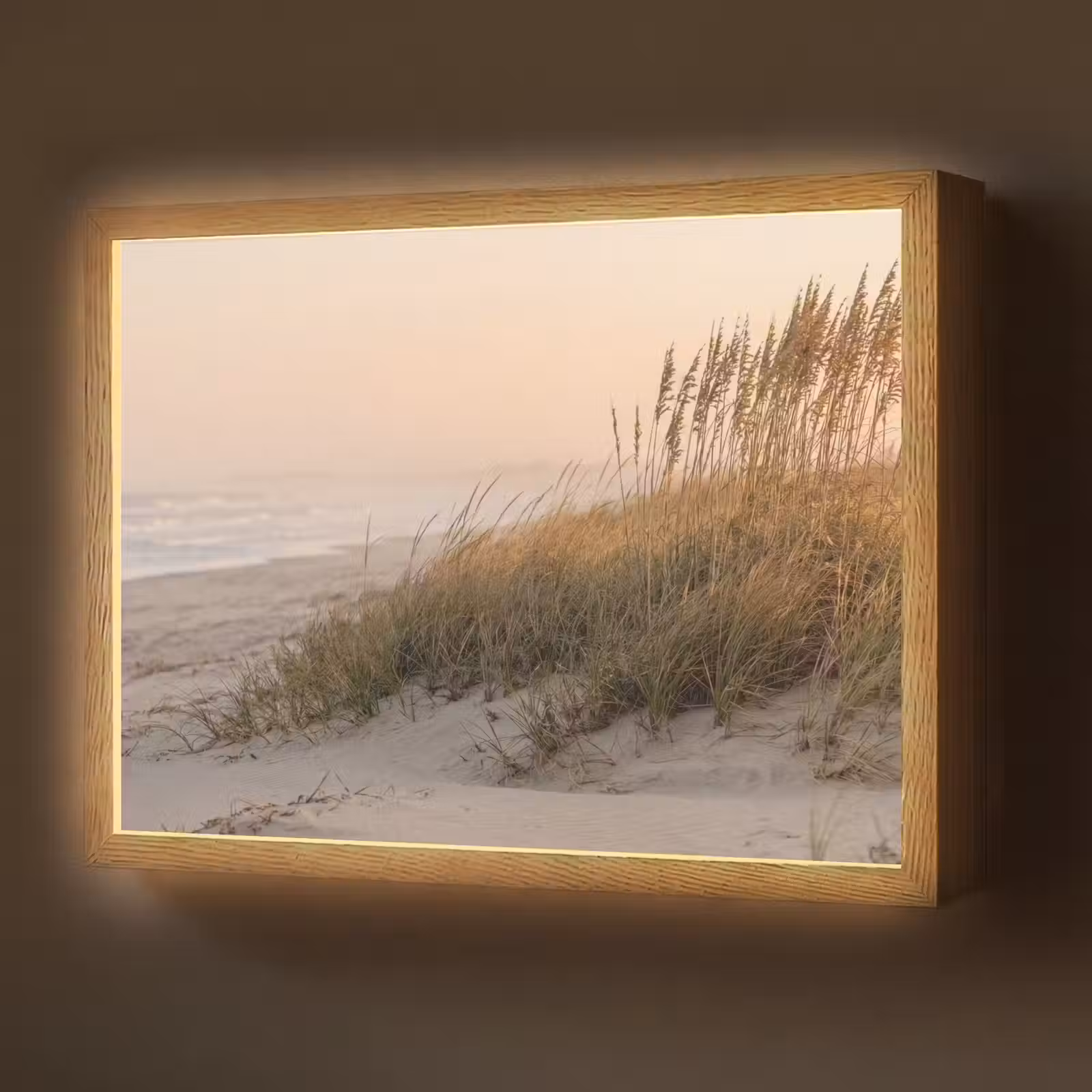 Lightbox - Wandlamp - Duinlandschap - Zonsondergang - Strand — 1