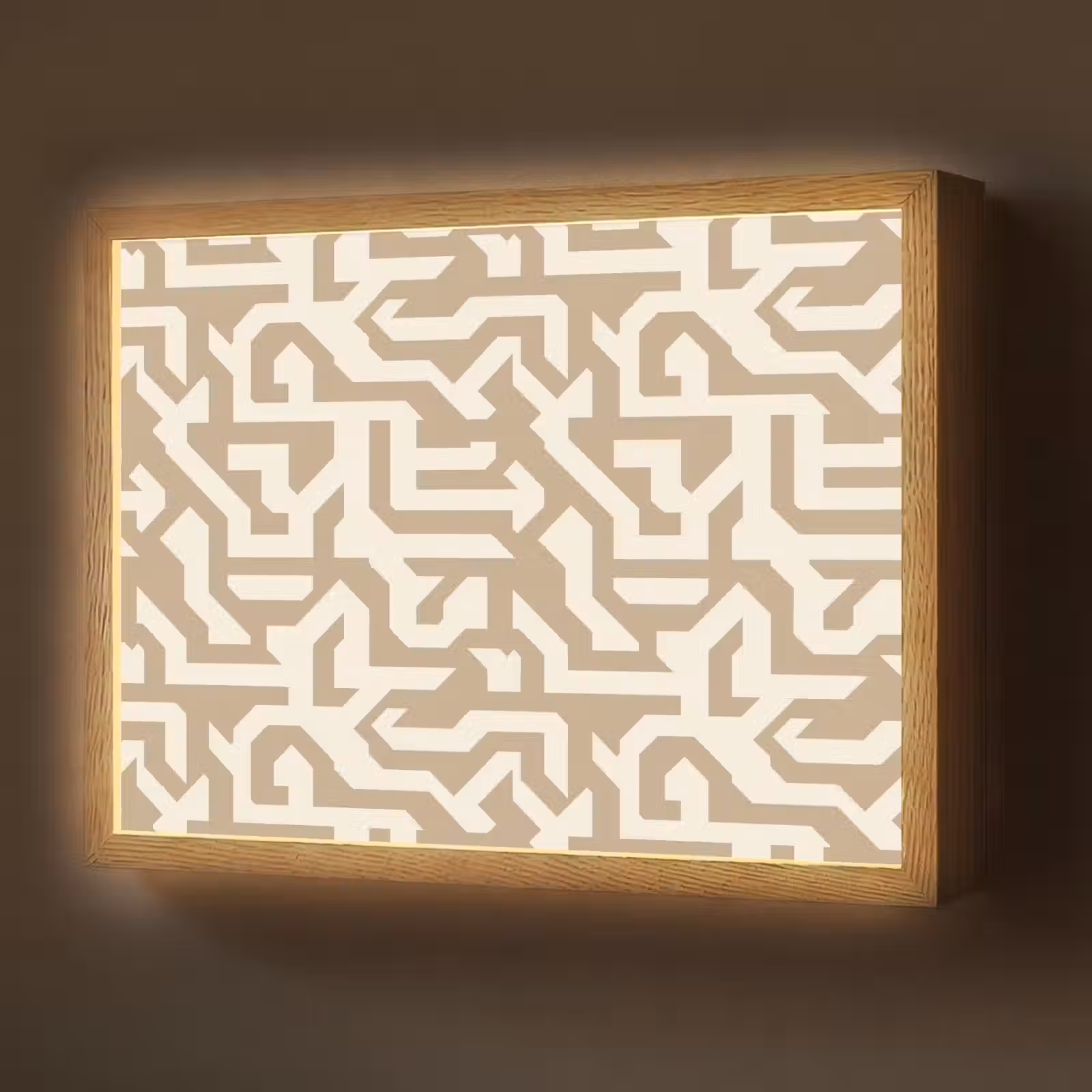 Lightbox - Wandlamp - Modern - Abstract - Beige — 1