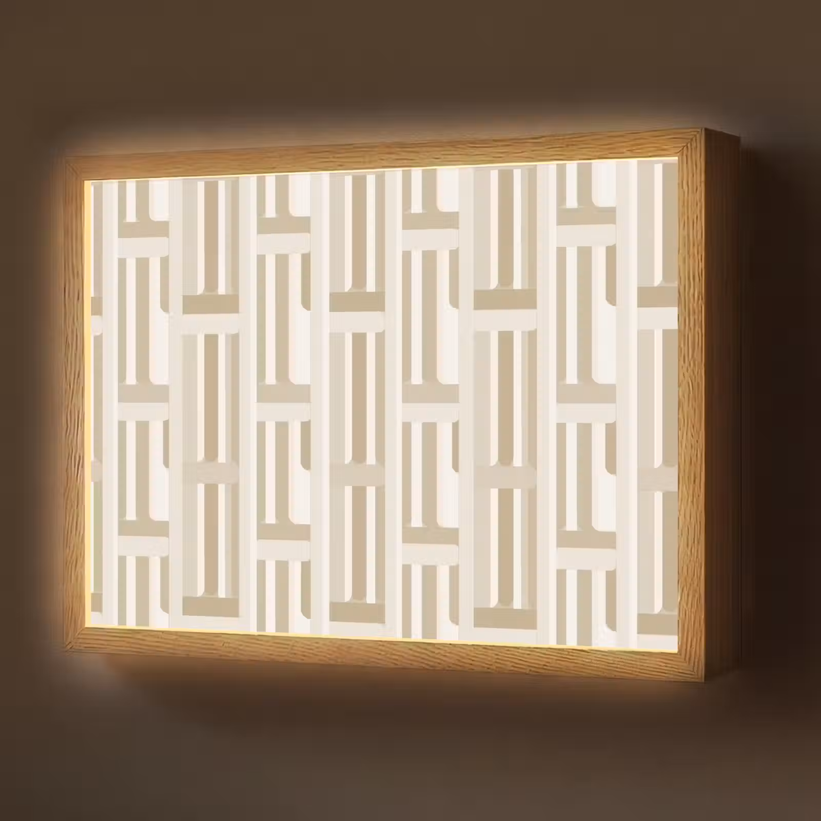 Lightbox - Wandlamp - Modern - Geometrisch - Beige — 1