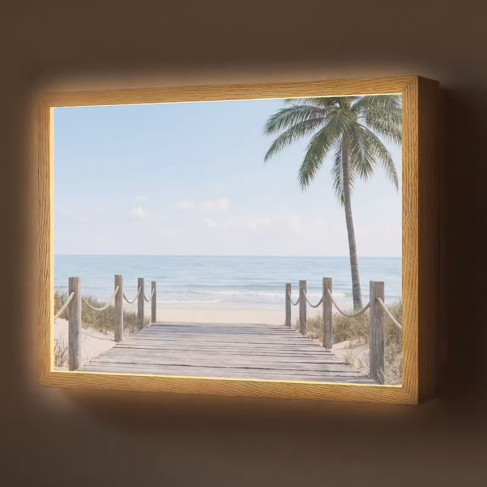 Lightbox - Wandlamp - Palmbomen - Pad - Horizon — 1