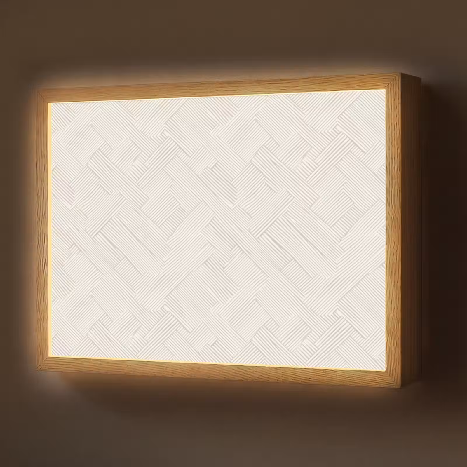 Lightbox - Wandlamp - Textuur - Abstract - Beige — 1