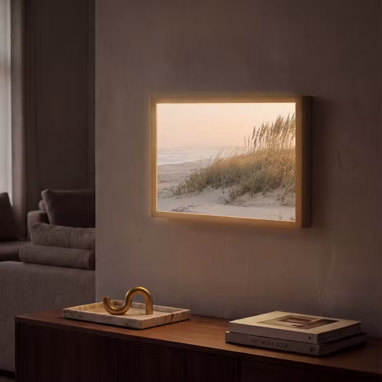Lightbox - Wandlamp - Duinlandschap - Zonsondergang - Strand — 2