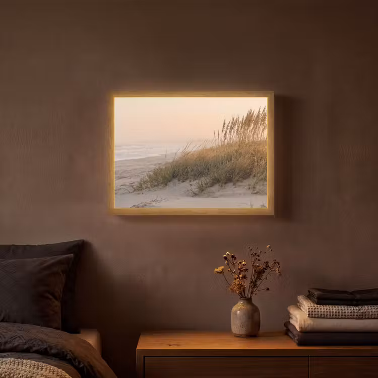 Lightbox - Wandlamp - Duinlandschap - Zonsondergang - Strand — 3