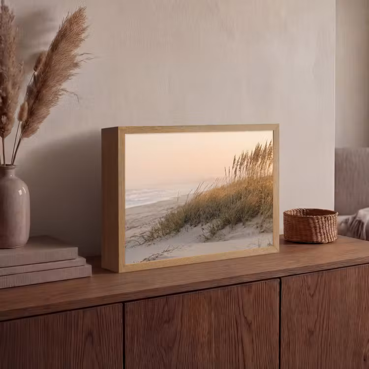 Lightbox - Wandlamp - Duinlandschap - Zonsondergang - Strand — 4