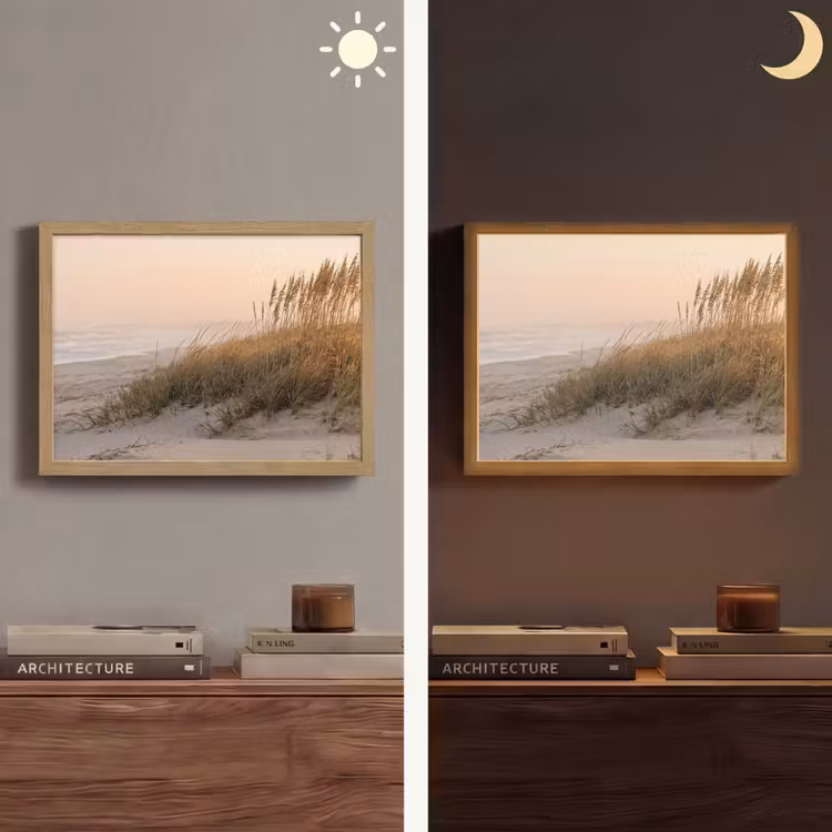 Lightbox - Wandlamp - Duinlandschap - Zonsondergang - Strand — 6