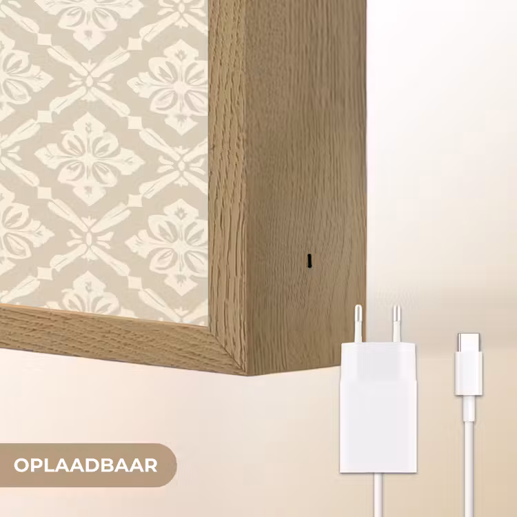 Lightbox - Wandlamp - Floraal - Ornament - Beige — 7