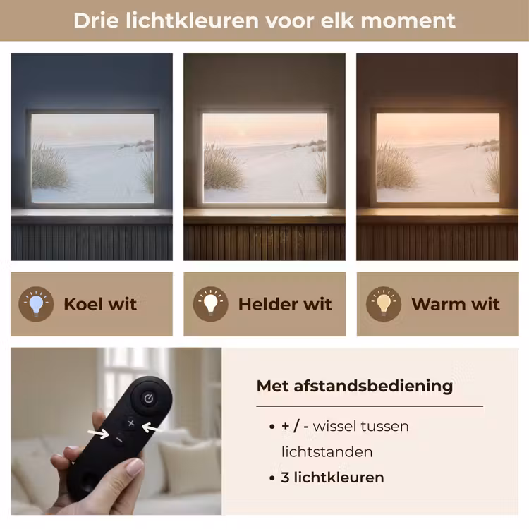 Lightbox - Wandlamp - Horizon - Duinlandschap - Zand — 8