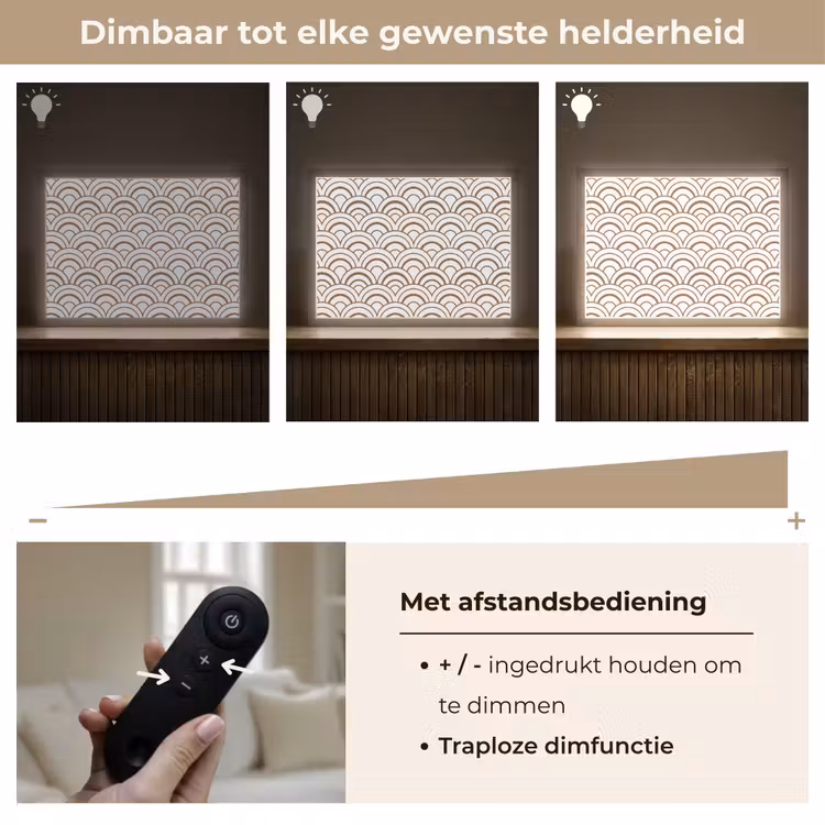 Lightbox - Wandlamp - Klassiek - Motief - Terracotta — 9