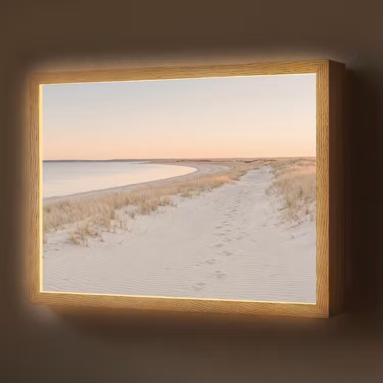 Lightbox - Wandlamp - Kustlijn - Horizon - Hek — 1