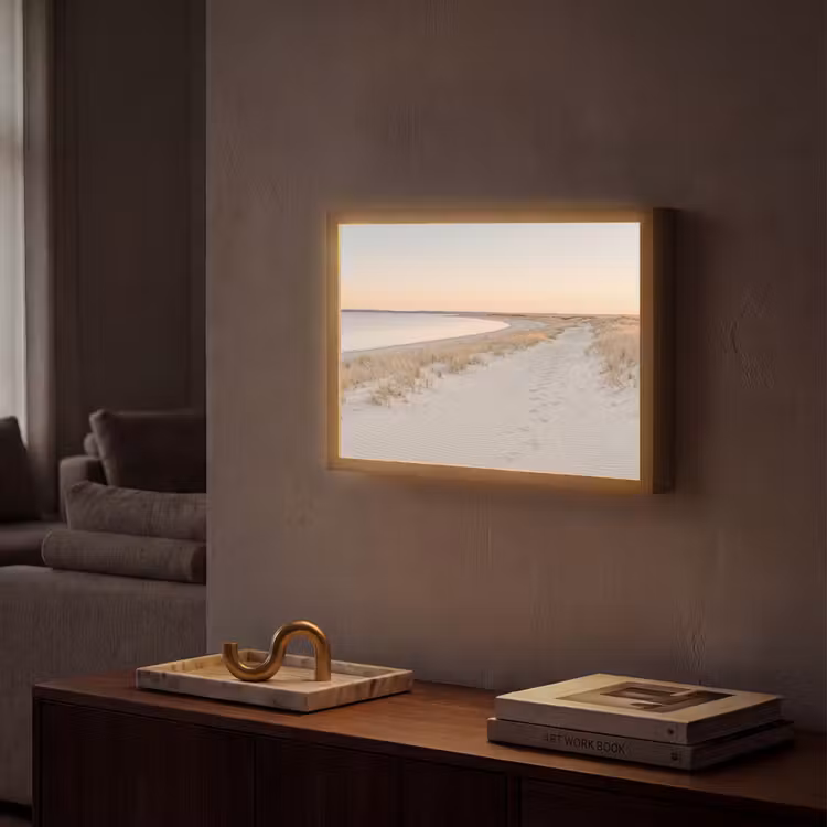 Lightbox - Wandlamp - Kustlijn - Horizon - Hek — 2