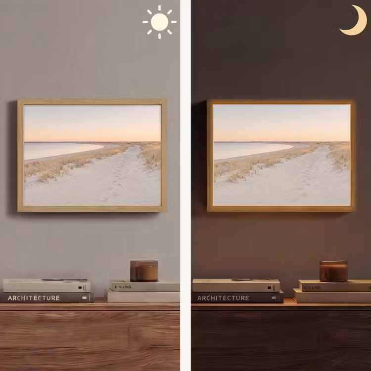 Lightbox - Wandlamp - Kustlijn - Horizon - Hek — 6