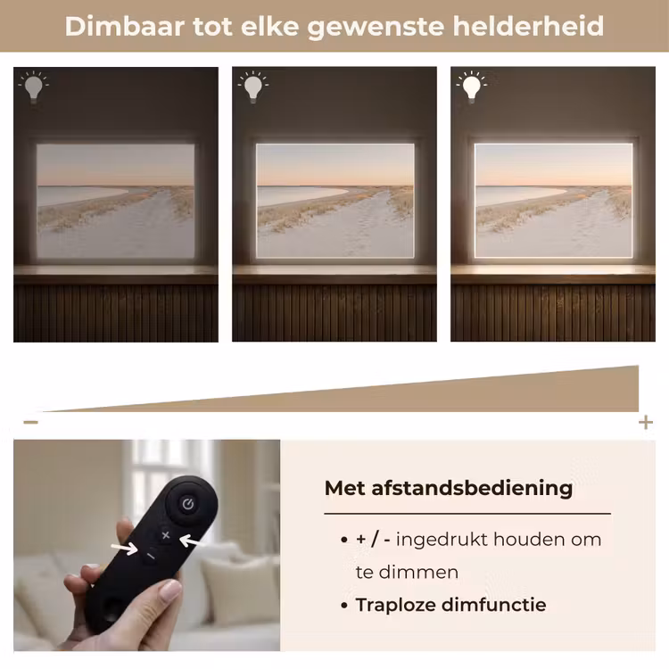 Lightbox - Wandlamp - Kustlijn - Horizon - Hek — 9