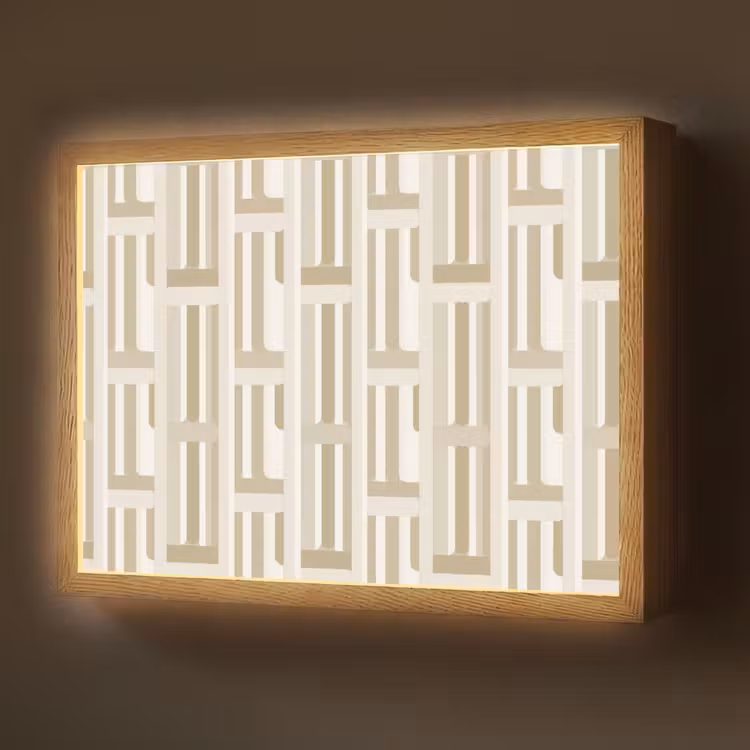 Lightbox - Wandlamp - Modern - Geometrisch - Beige — 1