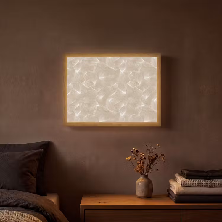 Lightbox - Wandlamp - Organisch - Textuur - Beige — 3