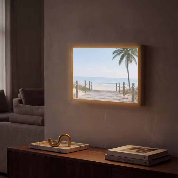 Lightbox - Wandlamp - Palmbomen - Pad - Horizon — 2