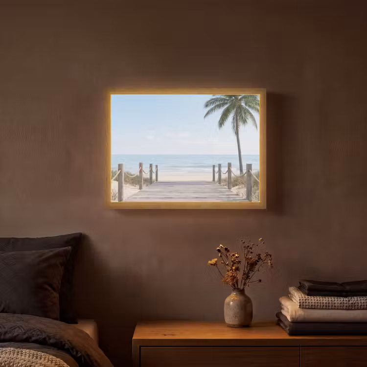 Lightbox - Wandlamp - Palmbomen - Pad - Horizon — 3