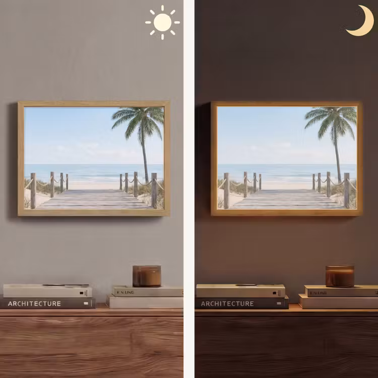 Lightbox - Wandlamp - Palmbomen - Pad - Horizon — 6