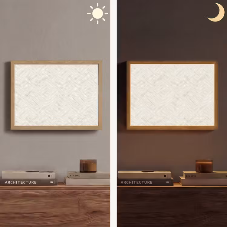 Lightbox - Wandlamp - Textuur - Abstract - Beige — 6