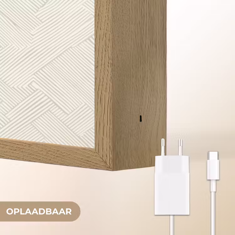 Lightbox - Wandlamp - Textuur - Abstract - Beige — 7