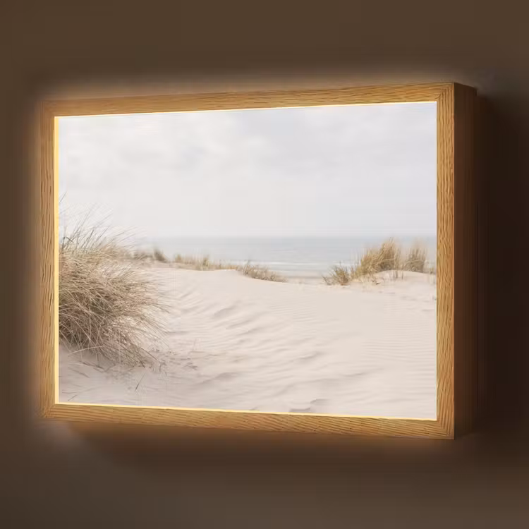 Lightbox - Wandlamp - Wolken - Duinlandschap - Zand — 1