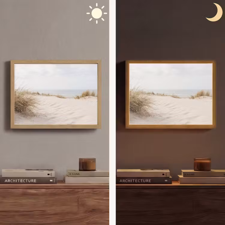Lightbox - Wandlamp - Wolken - Duinlandschap - Zand — 6