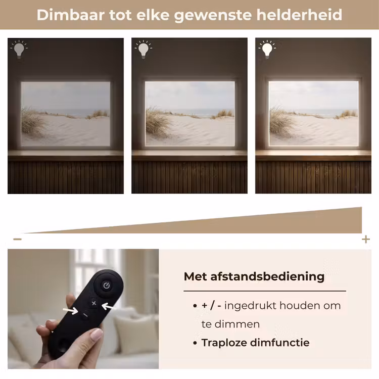 Lightbox - Wandlamp - Wolken - Duinlandschap - Zand — 9