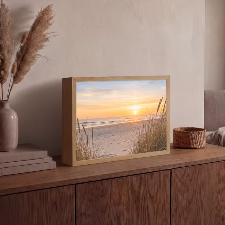 Lightbox - Wandlamp - Zonsondergang - Duinen - Zee — 4