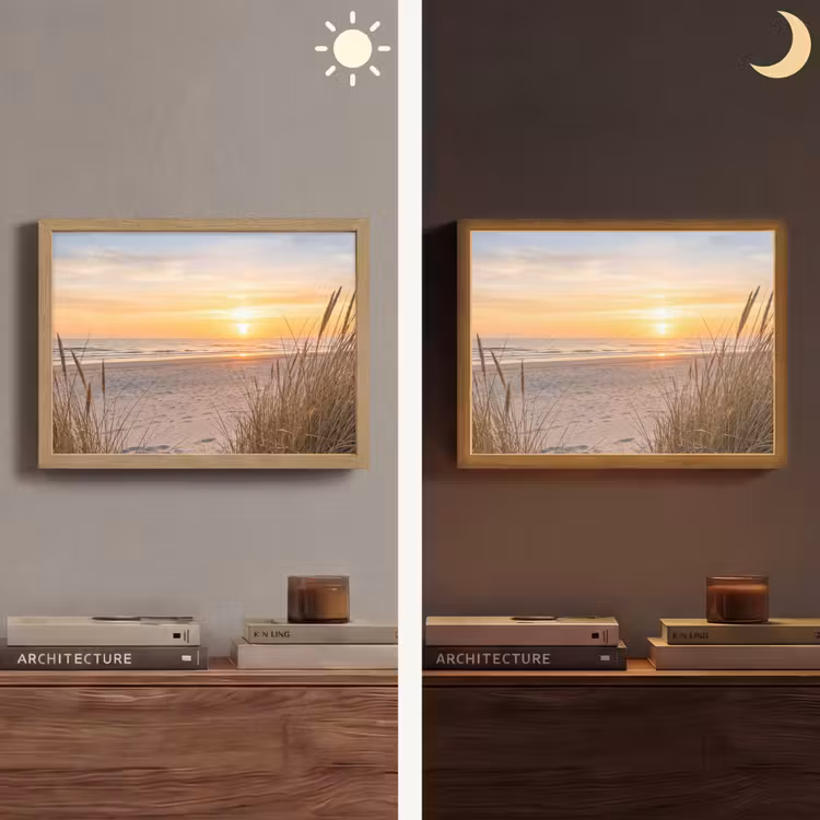 Lightbox - Wandlamp - Zonsondergang - Duinen - Zee — 6