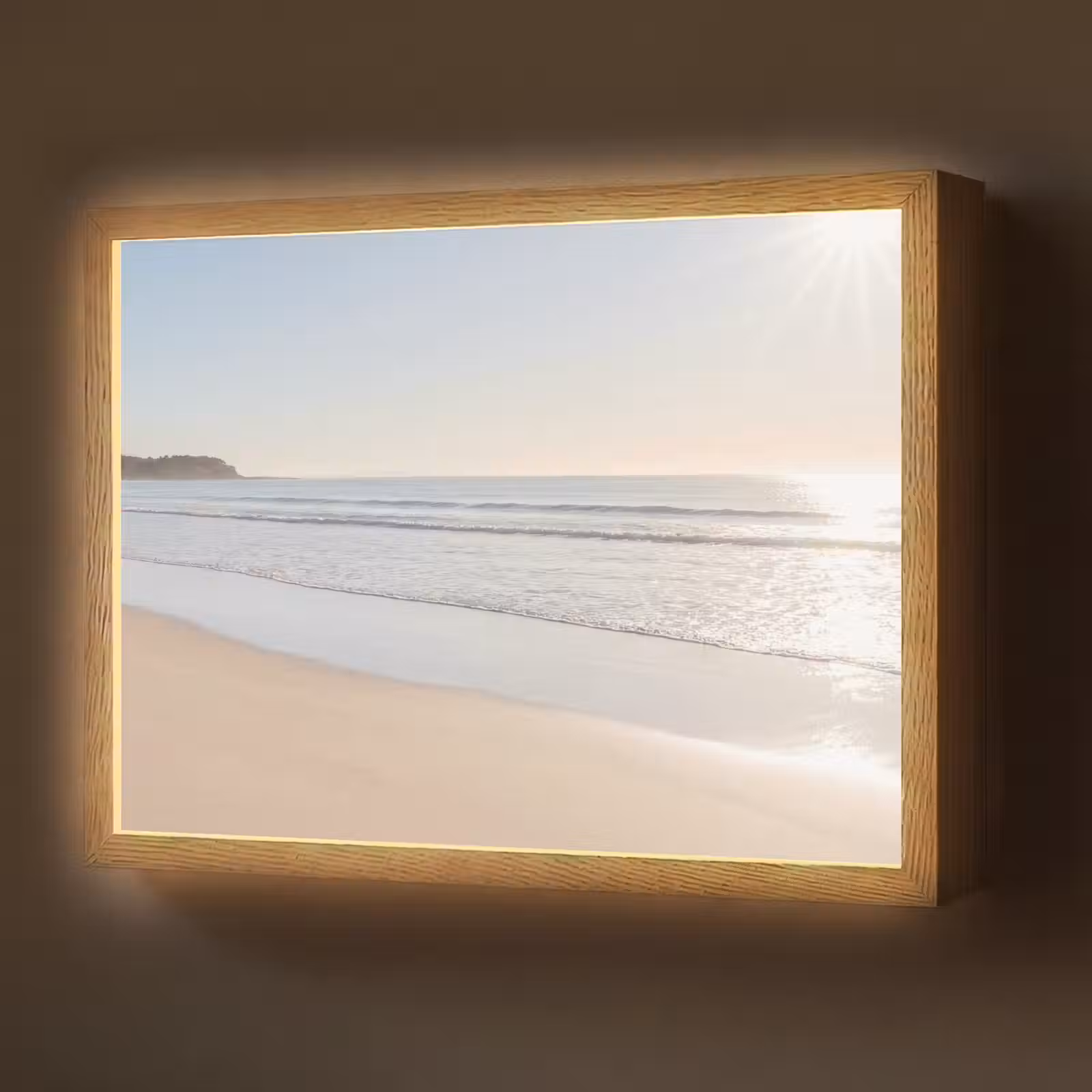Lightbox - Wandlamp - Zee - Zon - Zand — 1
