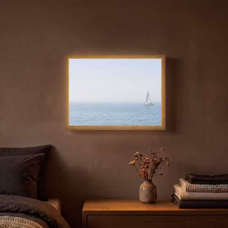 Lightbox - Wandlamp - Horizon - Zeilboot - Zee — 3