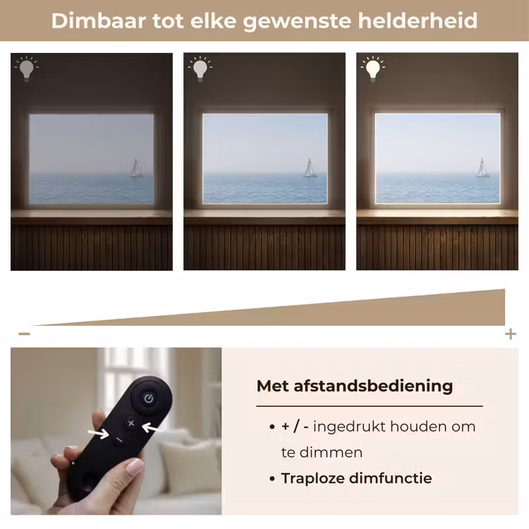 Lightbox - Wandlamp - Horizon - Zeilboot - Zee — 9
