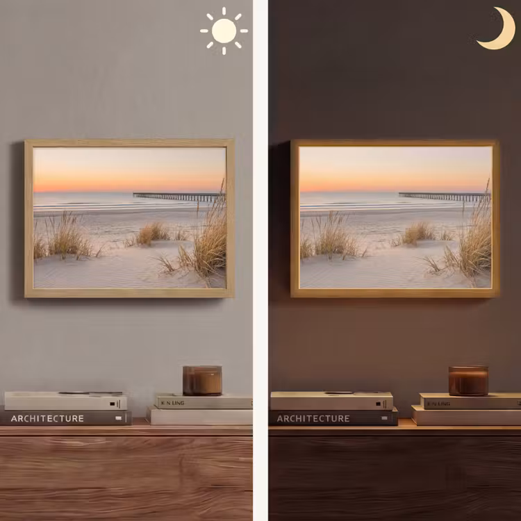 Lightbox - Wandlamp - Pier - Zonsondergang - Strand — 6