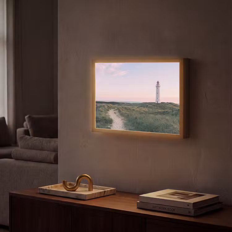 Lightbox - Wandlamp - Vuurtoren - Duinlandschap - Zee — 2