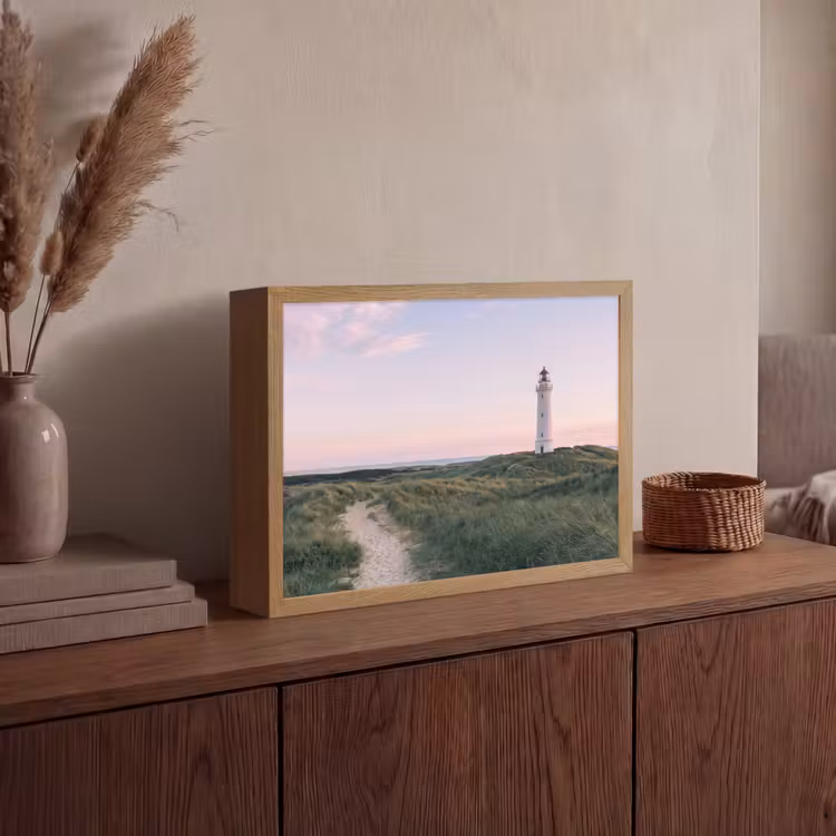 Lightbox - Wandlamp - Vuurtoren - Duinlandschap - Zee — 4