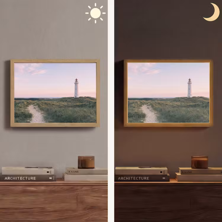 Lightbox - Wandlamp - Vuurtoren - Duinlandschap - Zee — 6