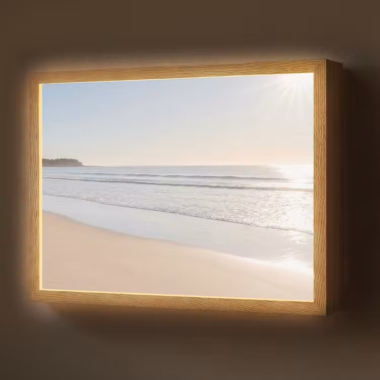 Lightbox - Wandlamp - Zee - Zon - Zand — 1