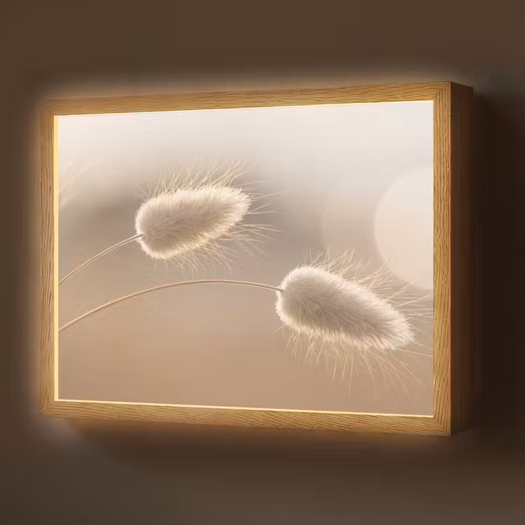Lightbox - Wandlamp - Hazestaartgras - Graanharen - Zonlicht — 1