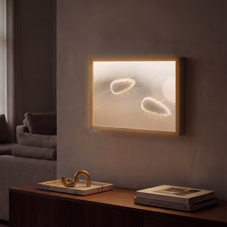 Lightbox - Wandlamp - Hazestaartgras - Graanharen - Zonlicht — 2