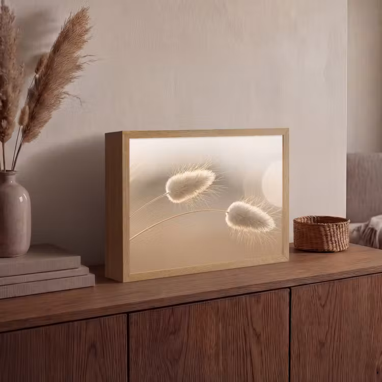 Lightbox - Wandlamp - Hazestaartgras - Graanharen - Zonlicht — 4