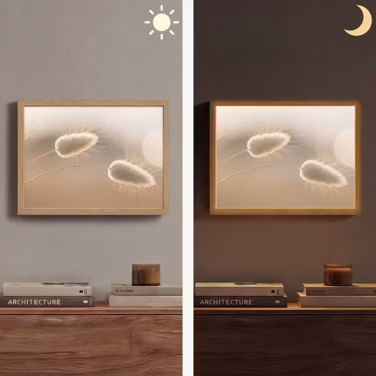 Lightbox - Wandlamp - Hazestaartgras - Graanharen - Zonlicht — 6