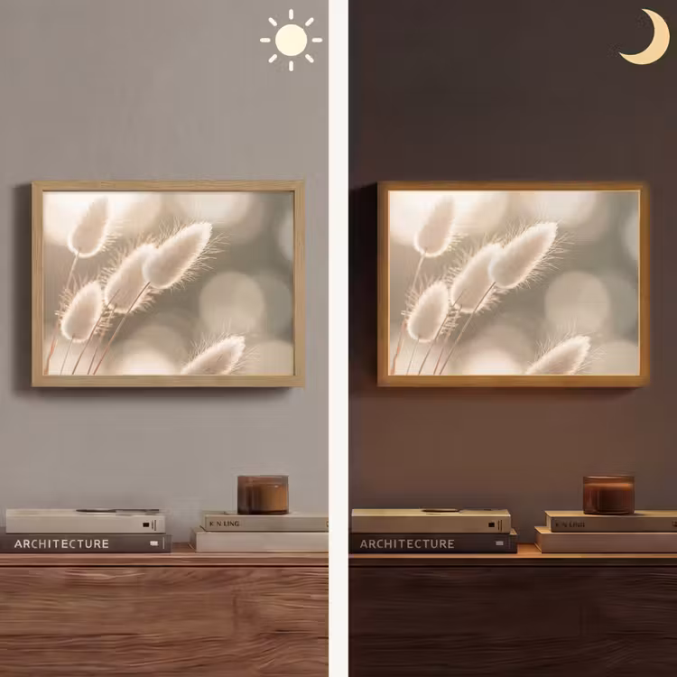 Lightbox - Wandlamp - Hazestaartgras - Wit - Zonlicht — 6