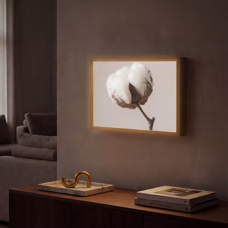Lightbox - Wandlamp - Katoenbol - Minimalistisch - Wit — 2