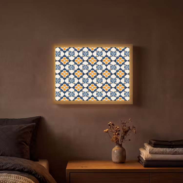 Lightbox - Wandlamp - Klassiek - Geometrisch - Blauw — 3