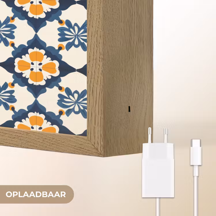 Lightbox - Wandlamp - Klassiek - Geometrisch - Blauw — 7