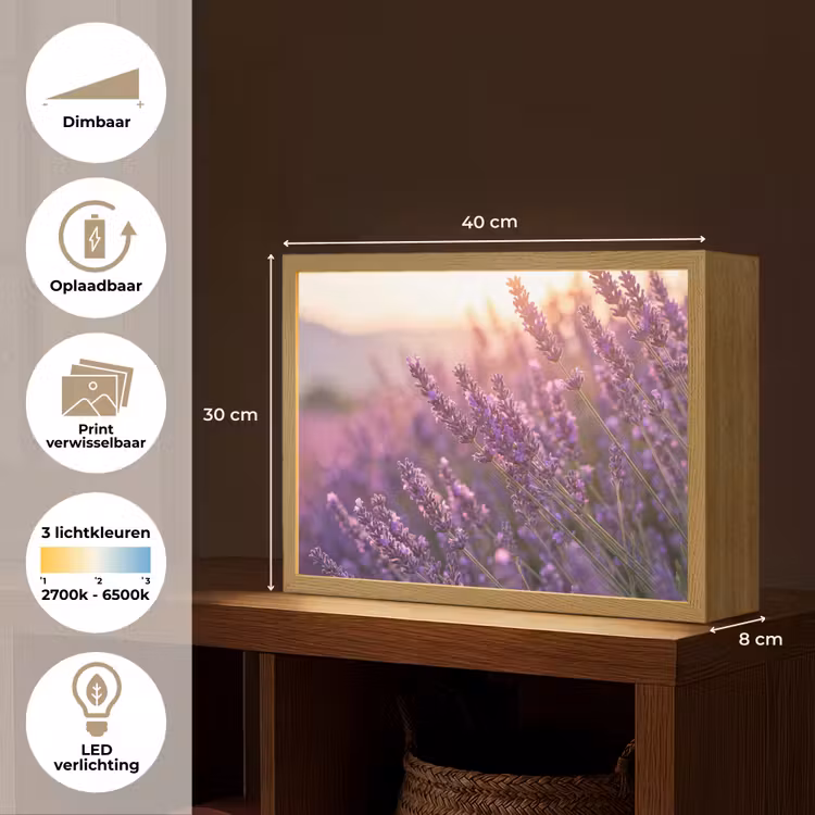 Lightbox - Wandlamp - Lavendel - Paars - Zonlicht — 10