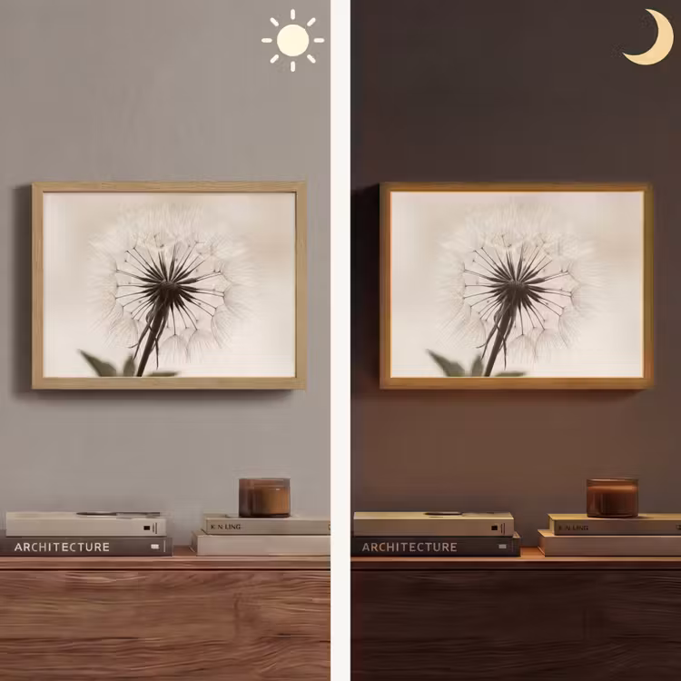 Lightbox - Wandlamp - Paardenbloem - Minimalistisch - Wit — 6