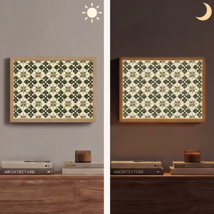 Lightbox - Wandlamp - Patroon - Tegel - Groen — 6