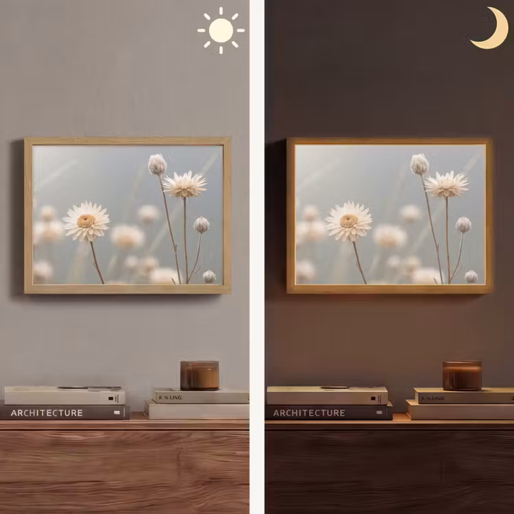 Lightbox - Wandlamp - Strobloemen - Wit - Daglicht — 6